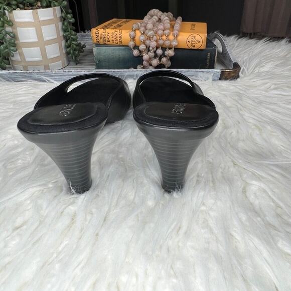 Aerosoles | Leather Sandals | Powetic | Black | Size 7.5 - Picture 6 of 10